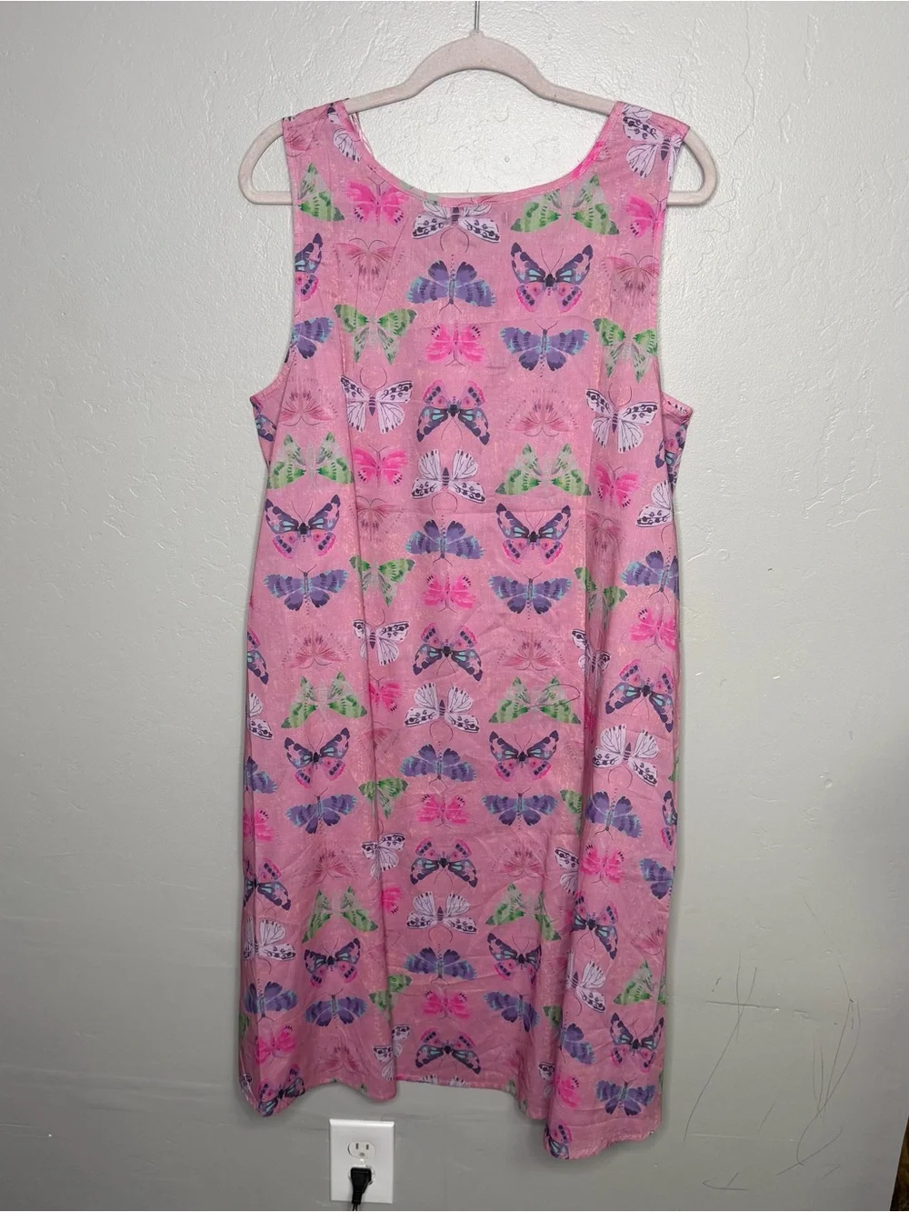 Gudrun Sjöden Fjäril Dress Organic Cotton Sleeveless Butterfly Printed Maxi Midi